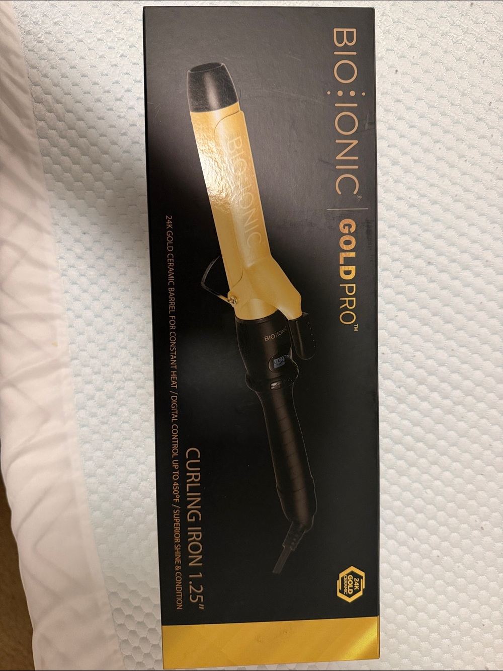 Bio Ionic GoldPro 1.25" Curling Iron - Gold/Black